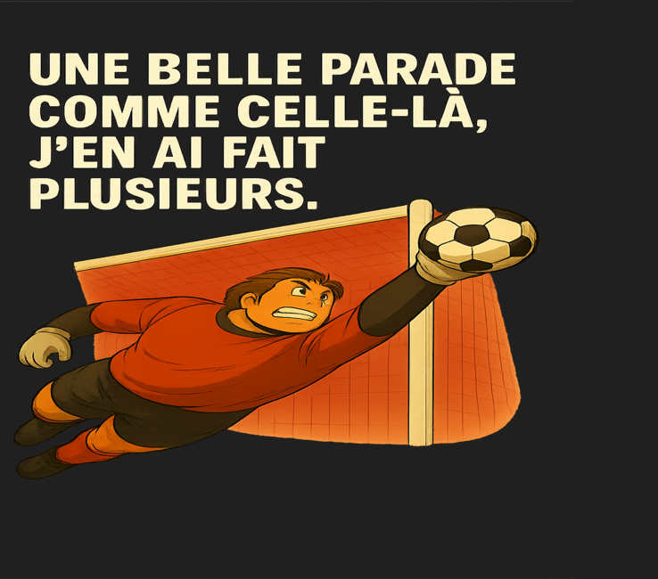 Belle Parade Comme Celle-Là – T-Shirt Gardien de Football