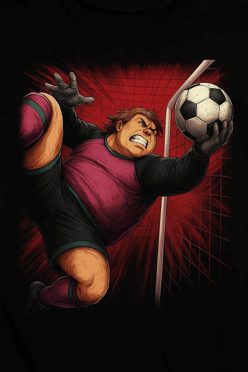 Too Easy Man Soccer Goalkeeper T-Shirt – Funny Sports Graphic Apparel