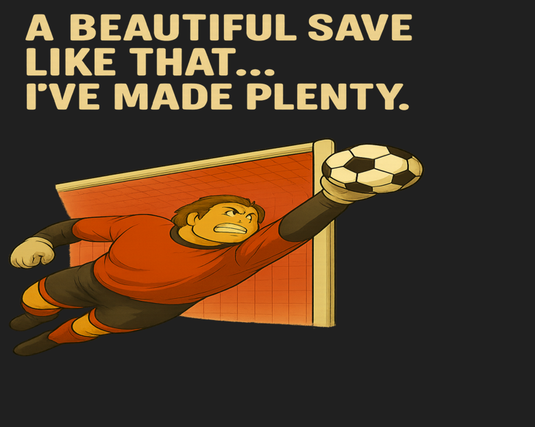 A Beautiful Save Like That Soccer Shirt – Goalkeeper Graphic Design